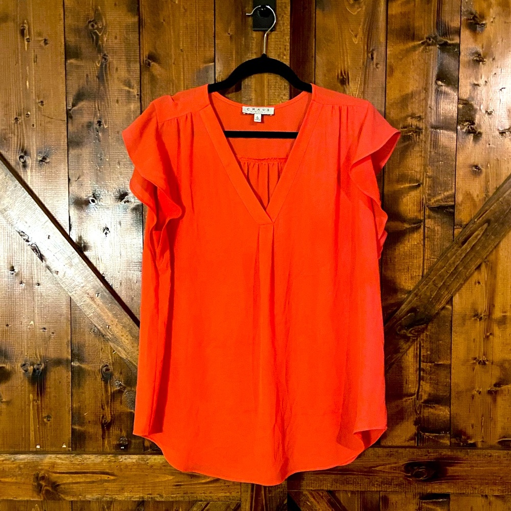 Bright pink blouse